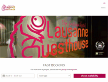 Tablet Screenshot of lausanne-guesthouse.ch